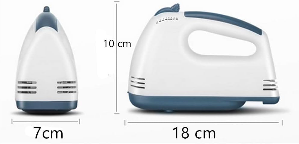 7 Speed HandMixer Electric Handheld,Portable Kitchen Mixer with Easy Button and 5 Attachments(2Dough Hooks,1Whisk,2Beaters) Food Blender Whisk Dough Hooks for Cookies,Cakes, Dough, Batters,&More
