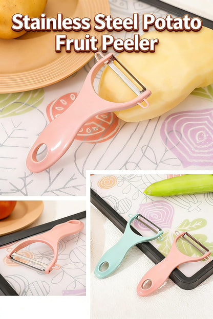 Vegetable Peelers, 6-Pack Colorful Y-Shaped Stainless Steel Set