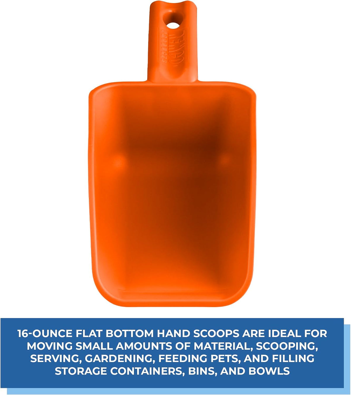 Vikan Remco 63001 Color-Coded Plastic Hand Scoop - BPA-Free Food-Safe Kitchen Utensils, Restaurant and Food Service Supplies, 16 oz, Pink