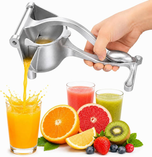 Large Capacity Hand Juicer Squeezer 20 Oz (0.6 L), Direct Pour Spout | Manual Juicer Hand Press with Ergonomic Handle for Orange, Lime, Grapefruit and Citrus Fruit, Hand Wash Only
