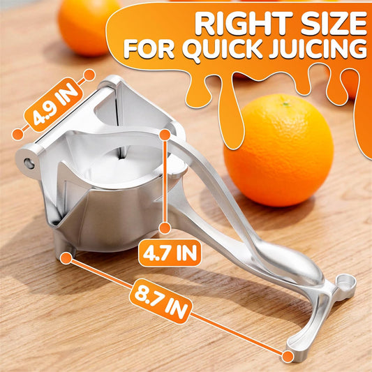 Large Capacity Hand Juicer Squeezer 20 Oz (0.6 L), Direct Pour Spout | Manual Juicer Hand Press with Ergonomic Handle for Orange, Lime, Grapefruit and Citrus Fruit, Hand Wash Only