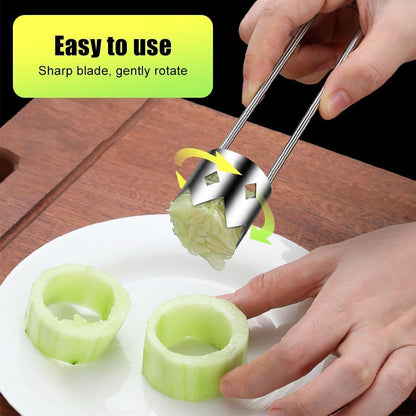 Pepper Corer Seed Remover Tool, 2026 Upgraded Stainless Steel Fruite Corer, Reusable Washable Fruite Cutter Pepper Seed Remover, For Vegetables Fruit Kitchen Gadget (A1)