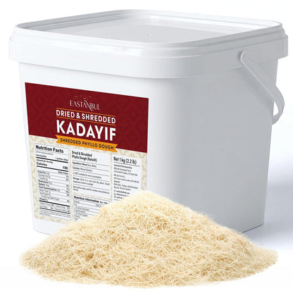 Bulk Kataifi Shredded Fillo Dough, Dried Kadayif, Katafi, 2.2lb