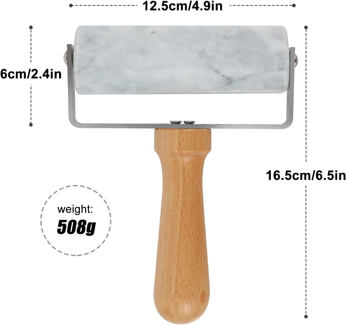 Smooth Surface Marble Rolling Pins for Baking and Professional Chefs
