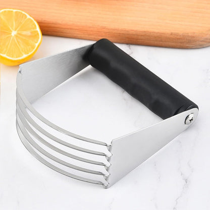 Manual Pastry Shortening Blender Cutter,Stainless Steel Dough Masher for Butter, Biscuit,Baking, Kneading,Dough, Flakier and Fluffier Pie Crusts, Almond - Hand Kitchen Tool kitchen gadgets