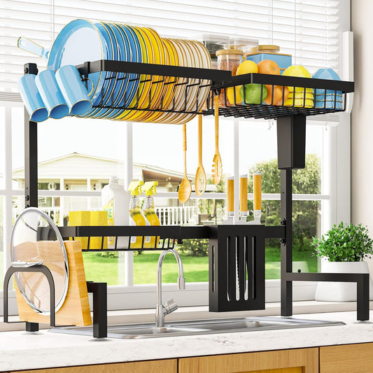 Dish Drying Rack Over The Sink, Dish Drainer for Kitchen Counter