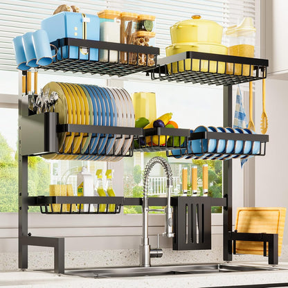 Dish Drying Rack Over The Sink, Dish Drainer for Kitchen Counter