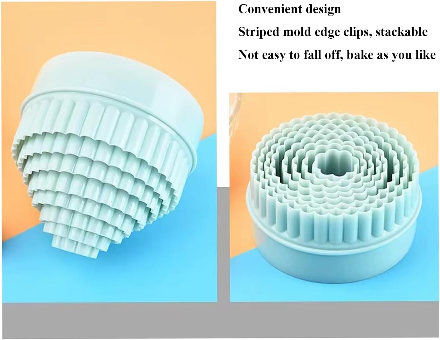 Cookie Cutters, 8 PCS Ideal Biscuit Cutter Tool, Highly Versatile Round & Circle Cutter, Perfect for Creating Unique Shaped Biscuits and Cookies