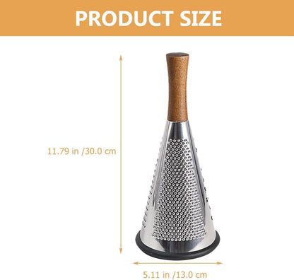Manual Cheese Grater Stainless Steel Vegetable Grater with Ergonomic Handle Kitchen Gadget for Cheese Fruit and Melon Household Graters for Kitchen 11.81 X 5.11 X 5.11 in