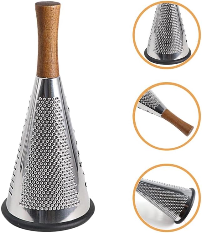 Manual Cheese Grater Stainless Steel Vegetable Grater with Ergonomic Handle Kitchen Gadget for Cheese Fruit and Melon Household Graters for Kitchen 11.81 X 5.11 X 5.11 in