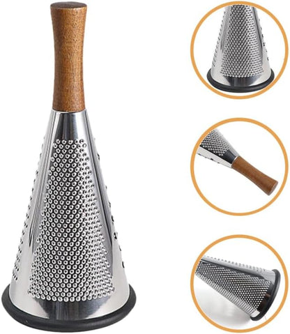 Manual Cheese Grater Stainless Steel Vegetable Grater with Ergonomic Handle Kitchen Gadget for Cheese Fruit and Melon Household Graters for Kitchen 11.81 X 5.11 X 5.11 in
