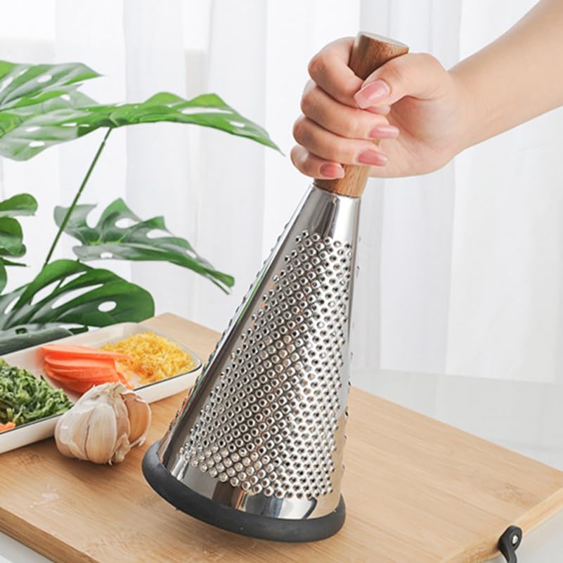 Manual Cheese Grater Stainless Steel Vegetable Grater with Ergonomic Handle Kitchen Gadget for Cheese Fruit and Melon Household Graters for Kitchen 11.81 X 5.11 X 5.11 in