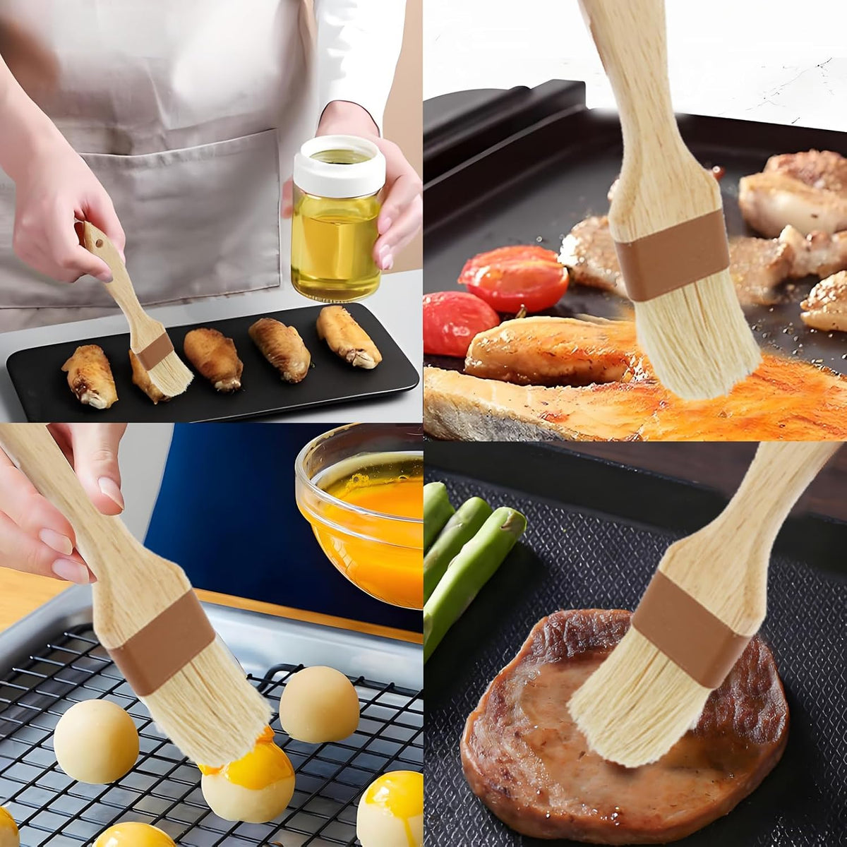 3 Inch Pastry Brushes, Butter Brush for Cooking