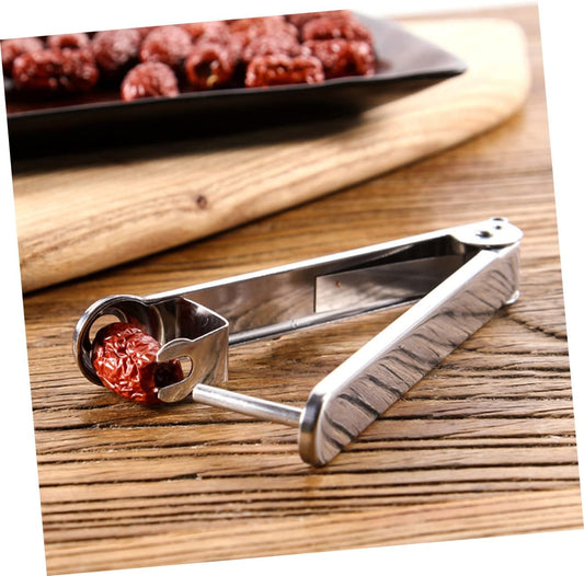 Stainless Steel Date Pit Remover and Cherry Pitter Tool for Quick Fruit Core Removal Compact 5.70 Inch Kitchen Gadget Ideal for Baking and Cooking