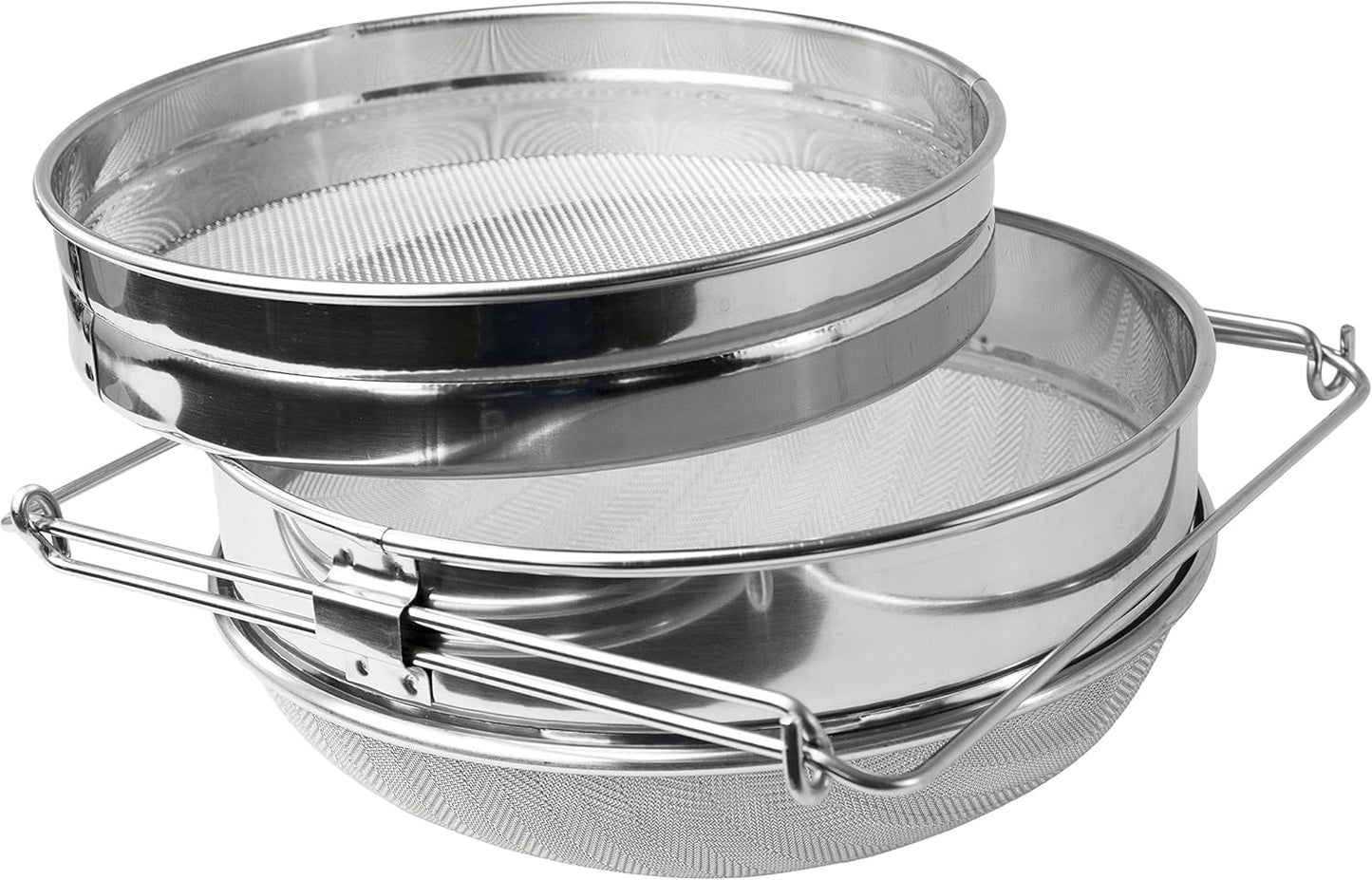 Double Sieve Stainless Steel Honey Strainer, BEE-V101H | Bee Keeping Equipment Filter