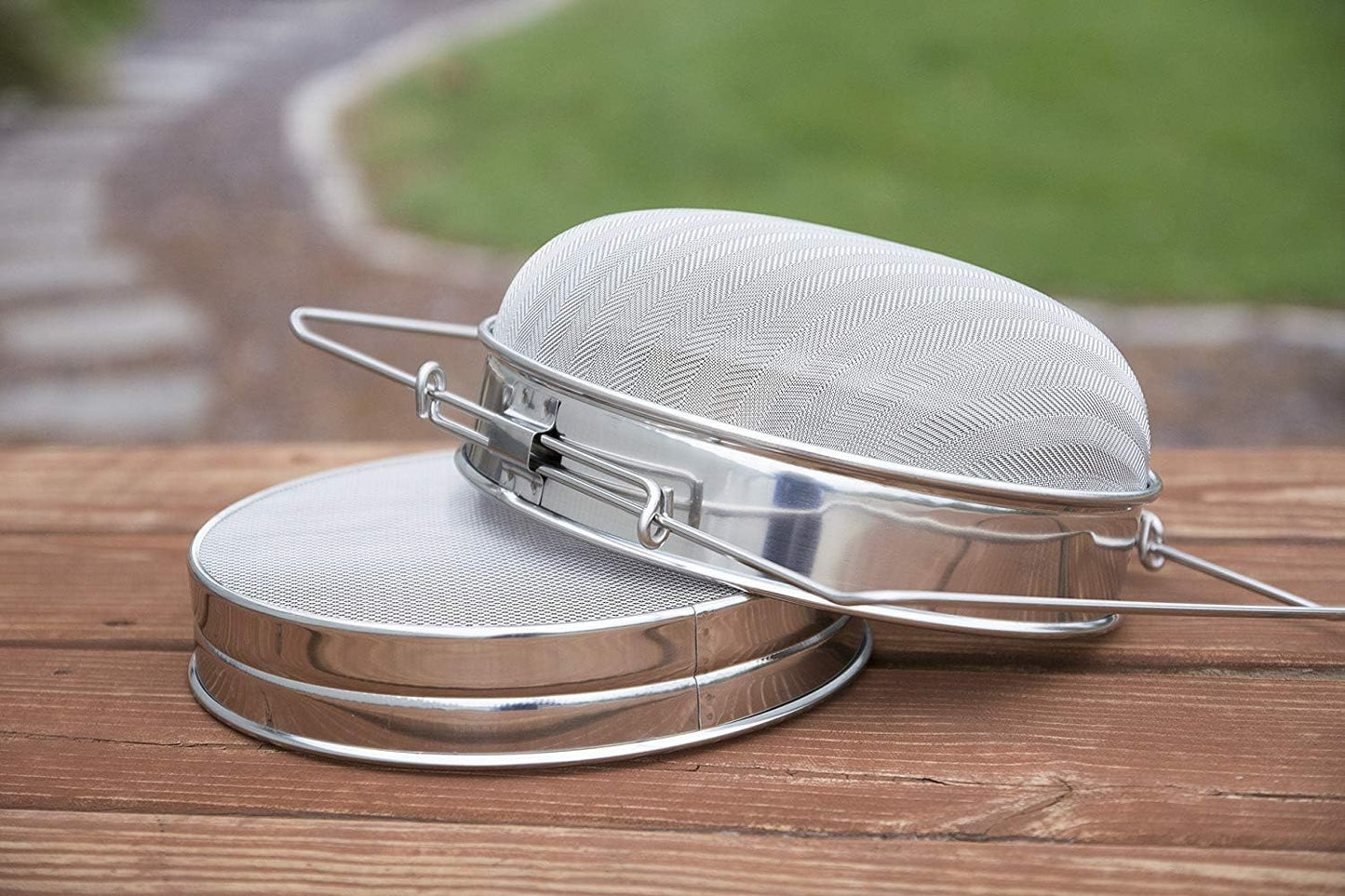 Double Sieve Stainless Steel Honey Strainer, BEE-V101H | Bee Keeping Equipment Filter