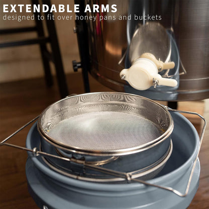 Double Sieve Stainless Steel Honey Strainer, BEE-V101H | Bee Keeping Equipment Filter