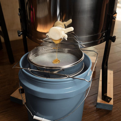 Double Sieve Stainless Steel Honey Strainer, BEE-V101H | Bee Keeping Equipment Filter