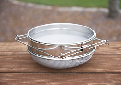 Double Sieve Stainless Steel Honey Strainer, BEE-V101H | Bee Keeping Equipment Filter