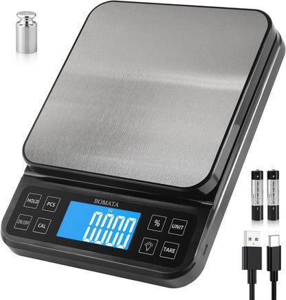 Large Kitchen Scale 0.1g/0.001oz High Precision, 11lb Bakery Scale