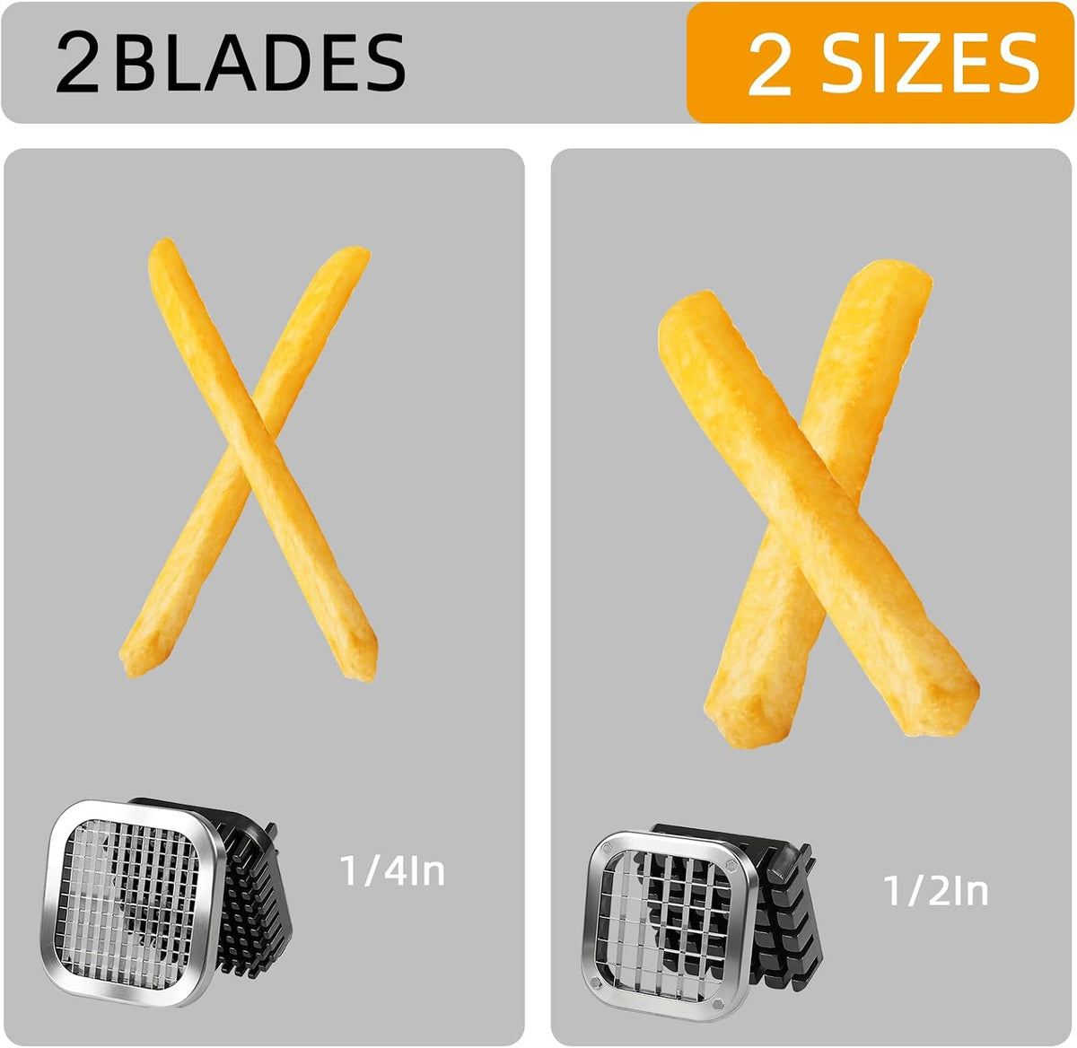French Fry Cutter, Heavy Duty Potato Slicer Cutter