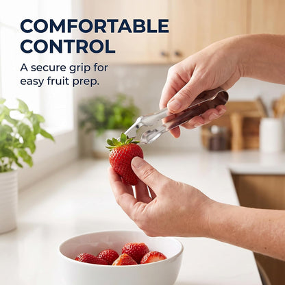Stainless Steel Multi-Functional Fruit and Vegetable Stem Remover Clip, 2024 New Metal Pineapple Seed Remover Clip Huller Stem Remover,Strawberry HullerFruit and Vegetable Tools,Kitchen Utensils