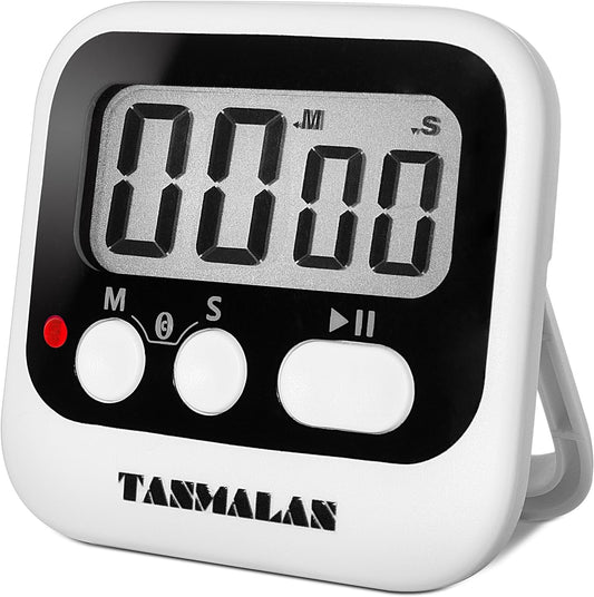 Easy to USE, Digital Kitchen Timer, Magnetic Timer, (Black,1 Pack)
