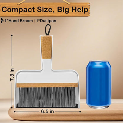 2PCS Small Dust Pan and Brush Set