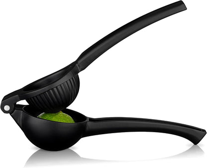 Black Citrus Press, Citrus Juicer, Lemon Squeezer for Cocktails, Bar Accessories, Matte Black Lime Juicer, Metal, Set of 1