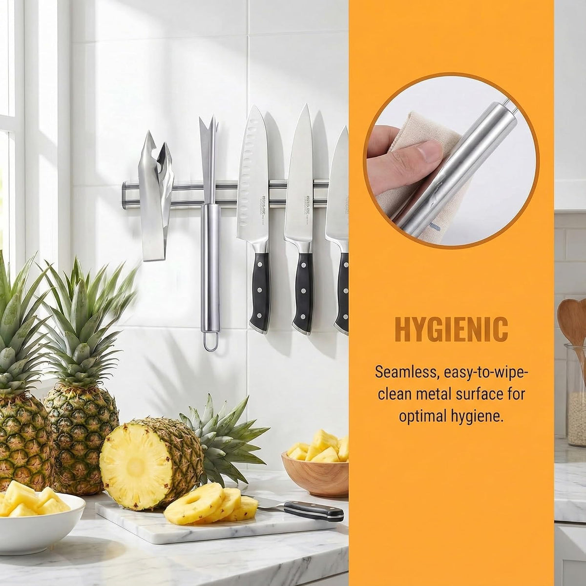 2Pcs Pineapple Eye Remover Tool Stainless Steel Peeler and Cutter Multifunctional Fruit Slicer Corer for Peel Peeler Pinapple Cut Kitchen Tools and Accessories