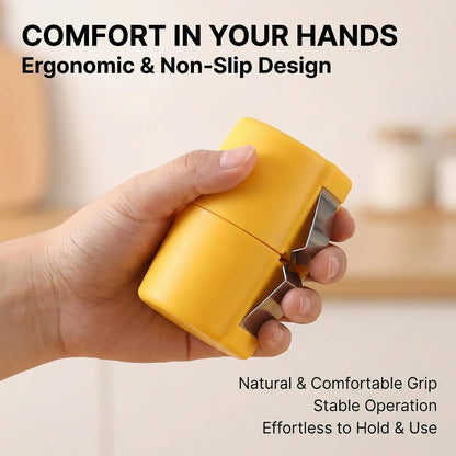 Premium PP Egg Shell Opener & Egg Cracker, Multifunctional Egg Peeler & Egg Opener Tool for Raw Eggs, Quick Clean Crack Egg Opener for Home Kitchen Gadgets (Yellow)