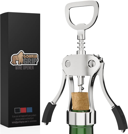 BPA-Free Wine Opener, Corkscrew, Multifunctional, Black