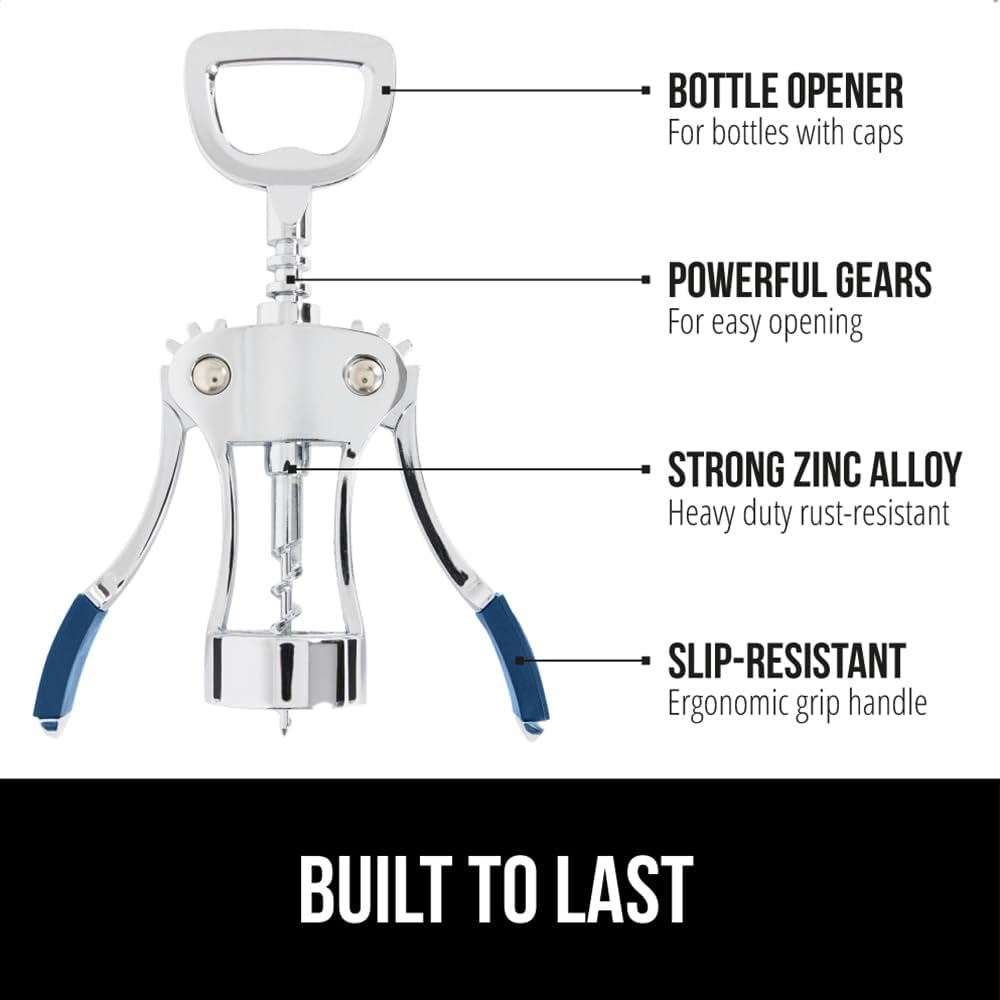 BPA-Free Wine Opener, Corkscrew, Multifunctional, Black