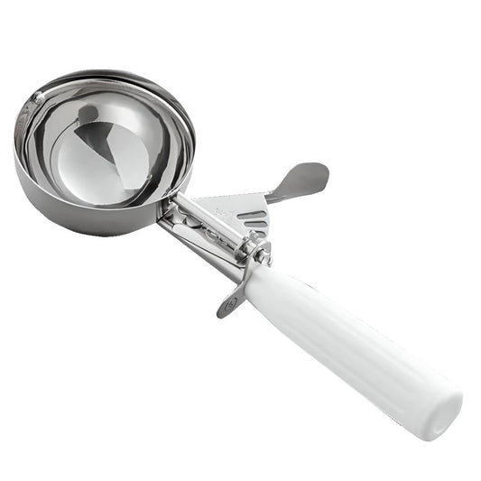 Professional Series #6 5/8-Cup Cookie Dough Scoop | 5.33-Ounce Round Stainless Steel Multipurpose Scoop for Dough, Baking, Batter, Meatballs, Rice, and Melon Balls | Dishwasher Safe