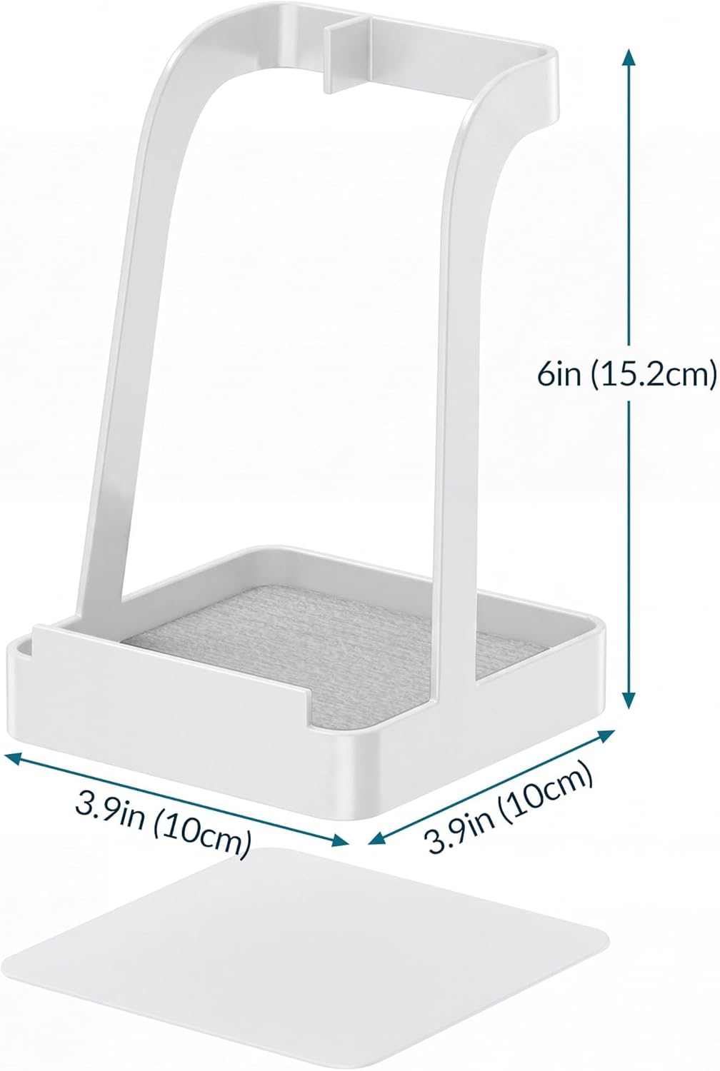 Versatile Pot Lid Ladle Holder Multipurpose Spatula Pad Book Cutting Board Spoon Rest Kitchen Utensils Drip Tray Washable Durable Stable Tack-Free Installation (Black)