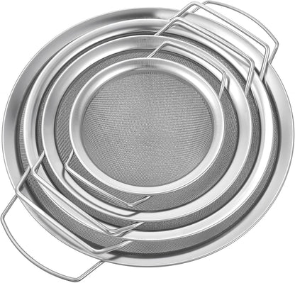 4pcs Paint Strainer Stainless Steel 60 Mesh Extra fine mesh Strainer strainers Fines meshs Large fine meshs strainers Fits 5 Gallon Paint Bucket Filter Tool Insert