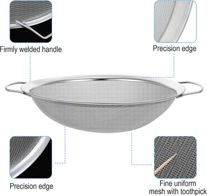 4pcs Paint Strainer Stainless Steel 60 Mesh Extra fine mesh Strainer strainers Fines meshs Large fine meshs strainers Fits 5 Gallon Paint Bucket Filter Tool Insert