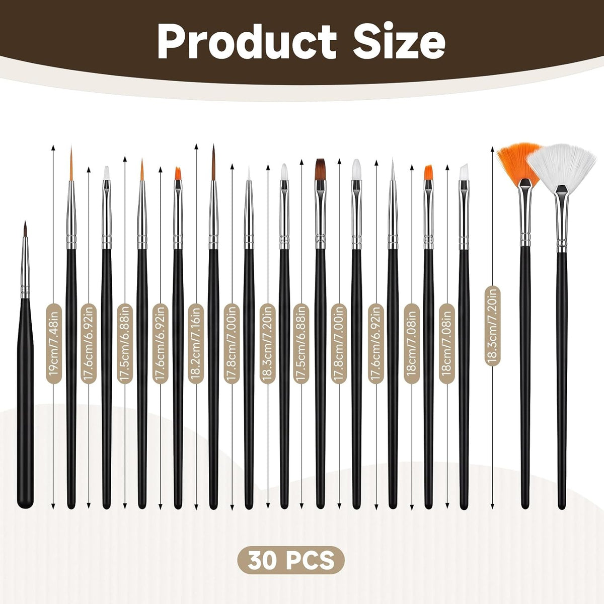 30 PCS Cake Decorating Brushes, Food Paint Brushes Cookie Paint Detail Brush Fondant Cookie Icing Pastry Brush Baking Cake Decorating Tools for DIY Painting Baking(Pink + Black)