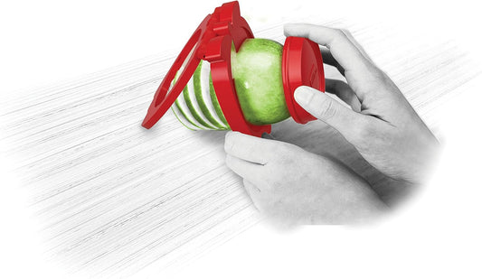 Apple Spiralizer & Corer – Great for Pears & Apples, Safe Detachable Handle, Dishwasher Safe, Versatile for Snacking, Baking & Dehydrating