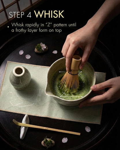 Matcha Whisk Set for Macha Lovers (Pink)