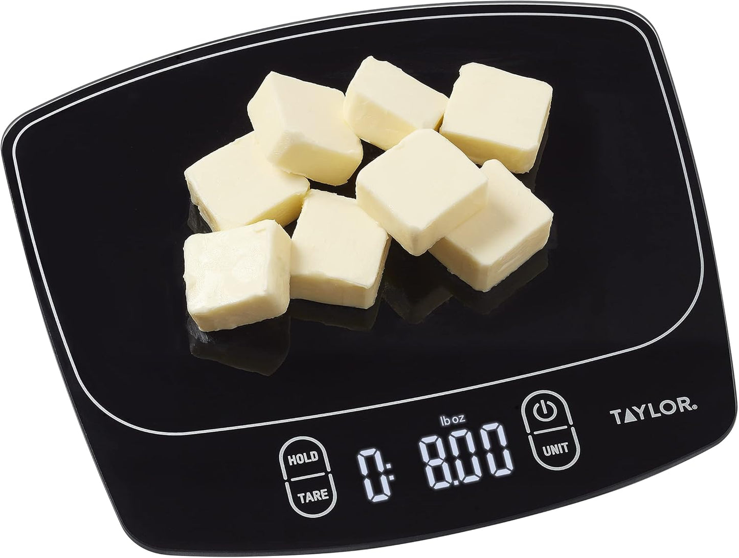 Waterproof Digital Kitchen Scale, 11 pounds, Black