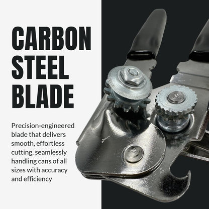EasyTwist Heavy-Duty Swing Away Can Opener, Carbon Steel Cutting Blade