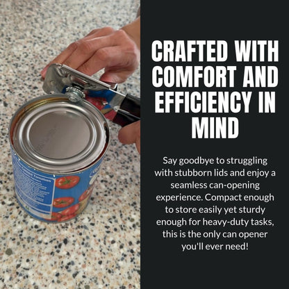 EasyTwist Heavy-Duty Swing Away Can Opener, Carbon Steel Cutting Blade