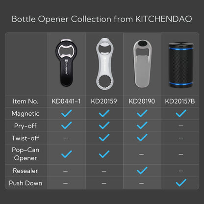 2 in 1 Magnetic Beer Bottle Opener for Fridge and RV with Cap Catcher - Pop Can Soda Can Opener, Stick to Refrigerator for Easy Storage with Magnet, Gift for Men Husband Father