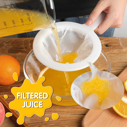 2 Pcs Ultra Fine Mesh Plastic Strainer for Kefir Grain, 120/200 Mesh