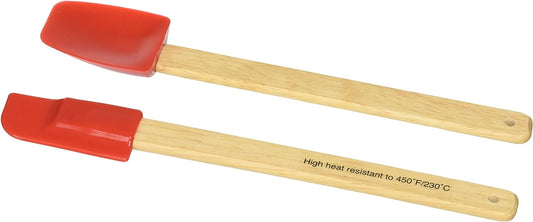 3000R 2-Piece Mini Spatula Set, Red