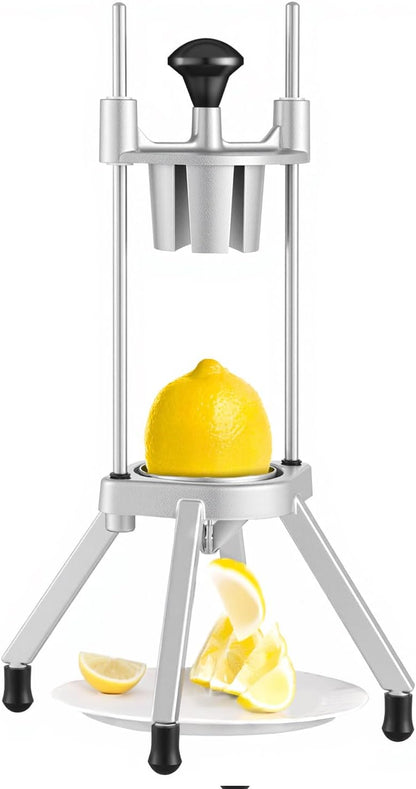 Commercial French Fry Cutter, Stainless Steel Vegetable Fruit Chopper with 3 Replacement Blades 1/2-Inch 3/8-Inch 1/4-Inch, Manual Potato Slicer Dicer for Restaurants & Home Kitchen