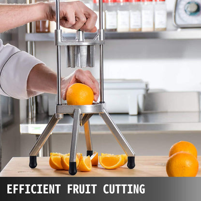 Commercial French Fry Cutter, Stainless Steel Vegetable Fruit Chopper with 3 Replacement Blades 1/2-Inch 3/8-Inch 1/4-Inch, Manual Potato Slicer Dicer for Restaurants & Home Kitchen