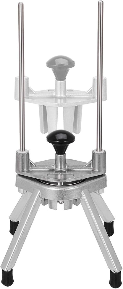 Commercial French Fry Cutter, Stainless Steel Vegetable Fruit Chopper with 3 Replacement Blades 1/2-Inch 3/8-Inch 1/4-Inch, Manual Potato Slicer Dicer for Restaurants & Home Kitchen