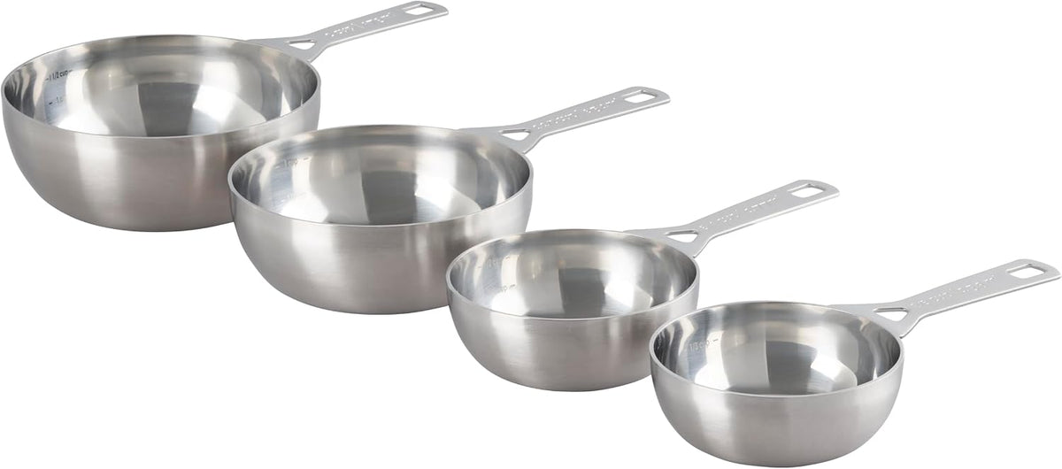 Stainless Steel Measuring Spoons, Gold Finish, Set of 5